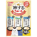 CIAO 旅遊三種風味精選貓肉泥-雞肉鮪魚&北海道扇貝鯛魚&宇和海産鯛魚湯 6gx18入 CIAO 旅遊三種風味精選貓肉泥-雞肉鮪魚&北海道扇貝鯛魚&宇和海産鯛魚湯 6gx18入