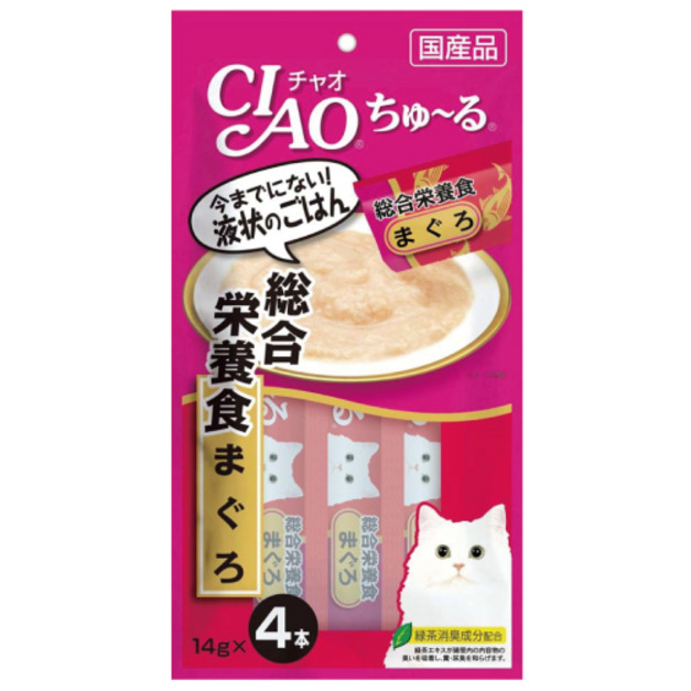 CIAO 啾嚕肉泥 綜合營養食 (鮪魚)14g*4條