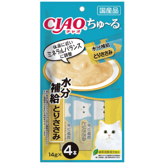 CIAO 啾嚕肉泥 電解質水分補給(雞肉)14g*4條