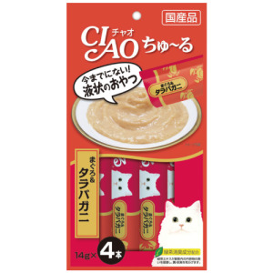 CIAO 啾嚕肉泥(鮪魚+帝王蟹)14g*4條 CIAO 啾嚕肉泥(鮪魚+帝王蟹)14g*4條