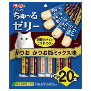 CIAO 寒天肉泥(鰹魚鰹魚片)15gx20條 CIAO 寒天肉泥(鰹魚鰹魚片)15gx20條