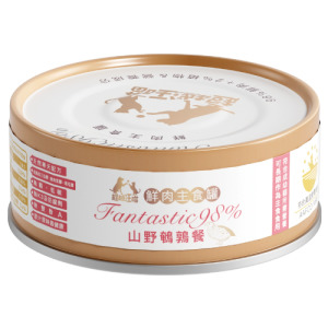 超越汪喵 鮮肉主食罐-貓用山野鵪鶉餐 80g 超越汪喵 鮮肉主食罐-貓用山野鵪鶉餐 80g