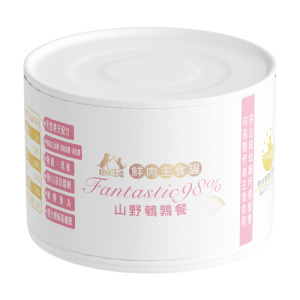 超越汪喵 鮮肉主食罐-貓用山野鵪鶉餐 165g 超越汪喵 鮮肉主食罐-貓用山野鵪鶉餐 165g