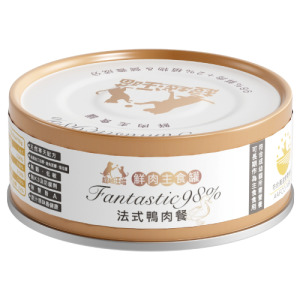 超越汪喵 鮮肉主食罐-貓用法式鴨肉餐 80g 超越汪喵 鮮肉主食罐-貓用法式鴨肉餐 80g