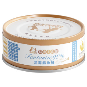 超越汪喵 鮮肉主食罐-貓用深海鱈魚餐 80g 超越汪喵 鮮肉主食罐-貓用深海鱈魚餐 80g