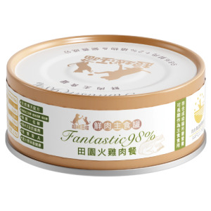 超越汪喵 鮮肉主食罐-貓用田園火雞肉餐 80g 超越汪喵 鮮肉主食罐-貓用田園火雞肉餐 80g