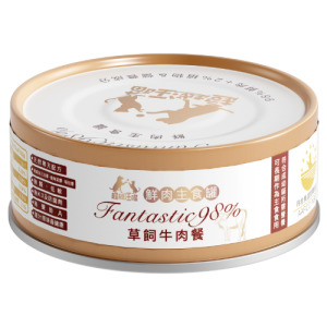 超越汪喵 鮮肉主食罐-貓用草飼牛肉餐 80g 超越汪喵 鮮肉主食罐-貓用草飼牛肉餐 80g