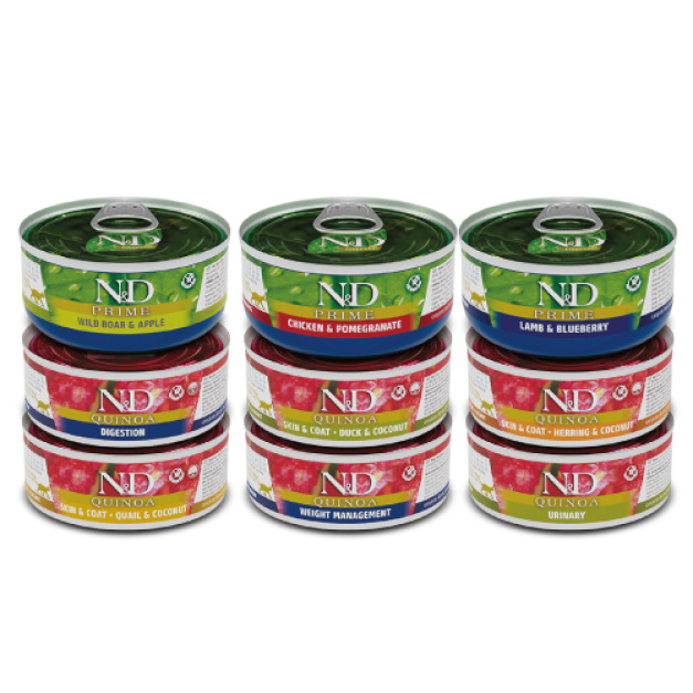 Farmina 法米納 天然無穀機能貓用主食罐80/70g-隨機12罐/箱 Farmina 法米納 天然無穀機能貓用主食罐80/70g-隨機12罐/箱