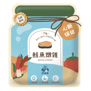 Fudotime 飼糧倉 添加GABA主食餐包-心臟保養配方 鮭魚燉雞 70g Fudotime 飼糧倉 添加GABA主食餐包-心臟保養配方 鮭魚燉雞 70g
