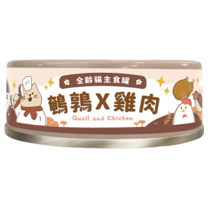 Fudotime 飼糧倉 全齡貓主食罐-鵪鶉X雞肉 80g Fudotime 飼糧倉 全齡貓主食罐-鵪鶉X雞肉 80g