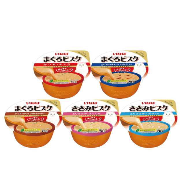 INABA CIAO 濃湯杯70g-隨機口味 6入/盒 INABA CIAO 濃湯杯70g-隨機口味 6入/盒