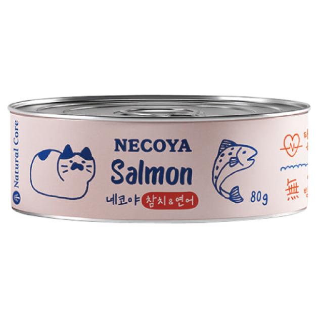 韓國 NATURAL CORE 自然核心 貓屋罐頭-鮪魚+鮭魚 80g 韓國 NATURAL CORE 自然核心 貓屋罐頭-鮪魚+鮭魚 80g