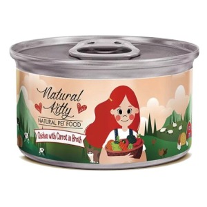 Natural Kitty 自然小貓 無膠肉湯罐-雞肉佐紅蘿蔔雞湯 80g Natural Kitty 自然小貓 無膠肉湯罐-雞肉佐紅蘿蔔雞湯 80g