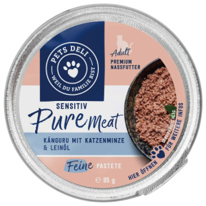 德國 Pets deli 派莉 低敏純肉貓主食餐盒-袋鼠肉+貓薄荷 85g 德國 Pets deli 派莉 低敏純肉貓主食餐盒-袋鼠肉+貓薄荷 85g