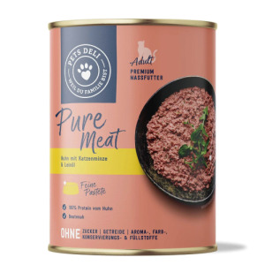 德國 Pets deli 派莉 低敏純肉貓主食罐-雞肉+貓薄荷 400g 德國 Pets deli 派莉 低敏純肉貓主食罐-雞肉+貓薄荷 400g