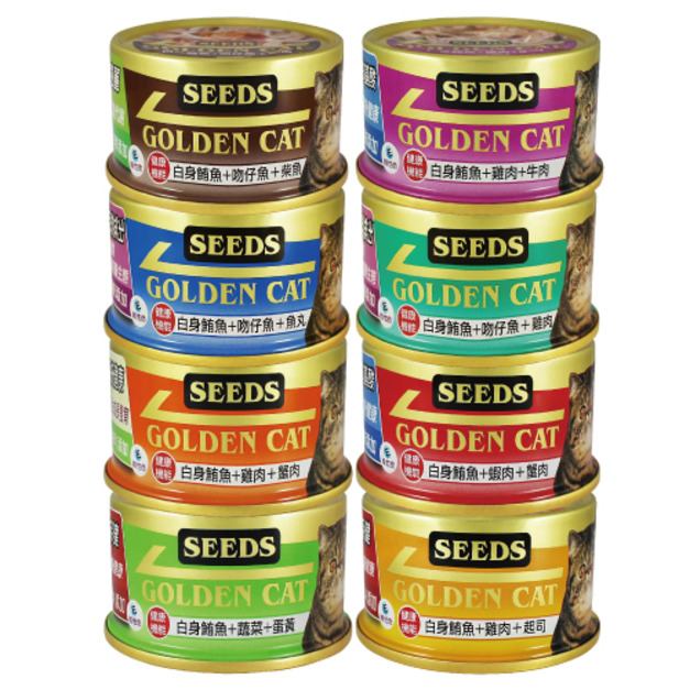 SEEDS台灣惜時 特級金貓小罐80g隨機24罐/箱