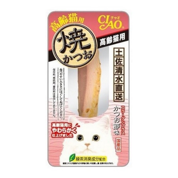 CIAO 燒烤鰹魚條(老貓專用)1入