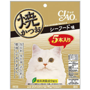 CIAO 燒烤鰹魚條(海鮮風味)5條入 CIAO 燒烤鰹魚條(海鮮風味)5條入