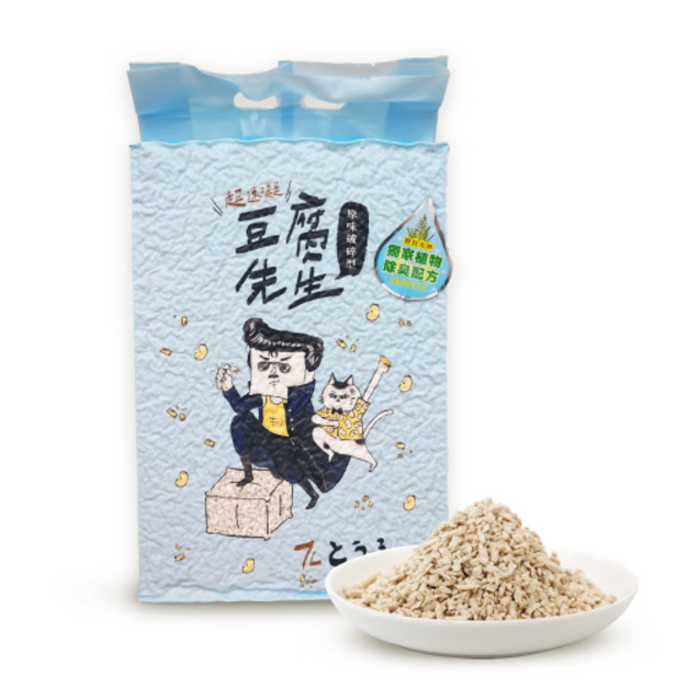豆腐先生 仿礦型豆腐貓砂-原味 7L (添加植物消臭配方)
