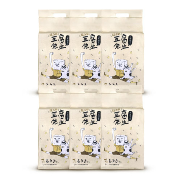 豆腐先生 1.5mm超細活性碳豆腐貓砂 7L x 6包/箱