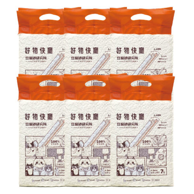 好物快寵 豆腐砂研究所-100%天然茶葉豆腐砂 7L / 6包