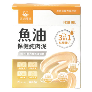 汪喵星球 魚油保健純肉泥 6gx20入 汪喵星球 魚油保健純肉泥 6gx20入