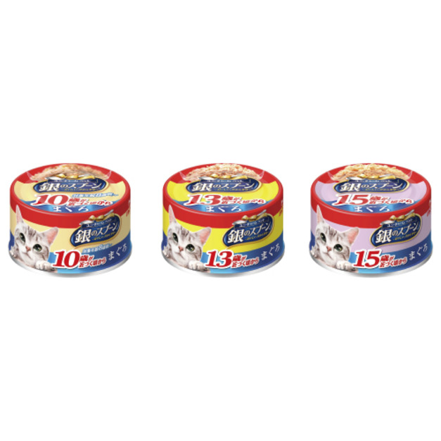 日本 銀湯匙 老貓貓罐頭鮪魚70g-隨機24罐/箱