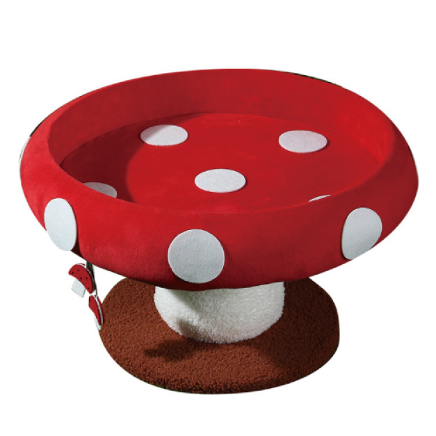 森林系紅白蘑菇貓跳台 森林系紅白蘑菇貓跳台