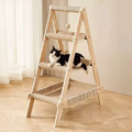 簡約階梯式木頭貓跳台_1 簡約階梯式木頭貓跳台_1