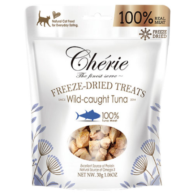 Cherie 法麗 100%原肉凍乾系列-鮪魚口味 30g(犬貓通吃) Cherie 法麗 100%原肉凍乾系列-鮪魚口味 30g(犬貓通吃)