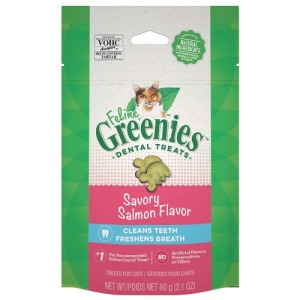美國製 Greenies 健綠 貓咪潔牙餅-開胃鮮鮭 60g 美國製 Greenies 健綠 貓咪潔牙餅-開胃鮮鮭 60g