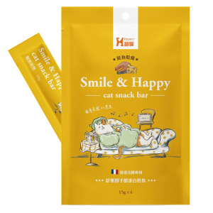 Hyperr 超躍 主子好心情肉泥條-鮭魚乾酪 15g x4入 Hyperr 超躍 主子好心情肉泥條-鮭魚乾酪 15g x4入