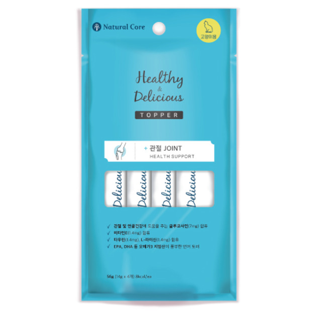 「買一送一」韓國 NATURAL CORE 自然核心 Healthy Topper 保健貓肉泥-關節保健 14gx4入