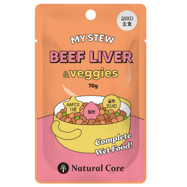 韓國 NATURAL CORE 自然核心 我的燉菜主食系列-雞肉牛肉 70g 韓國 NATURAL CORE 自然核心 我的燉菜主食系列-雞肉牛肉 70g