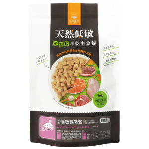 汪喵星球 貓咪凍乾主食餐(小方粒型)-低敏鴨肉餐 500g 汪喵星球 貓咪凍乾主食餐(小方粒型)-低敏鴨肉餐 500g