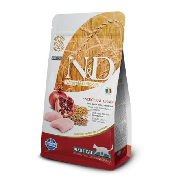 Farmina法米納ND挑嘴成貓天然低穀糧-雞肉石榴 1.5kg Farmina法米納ND挑嘴成貓天然低穀糧-雞肉石榴 1.5kg