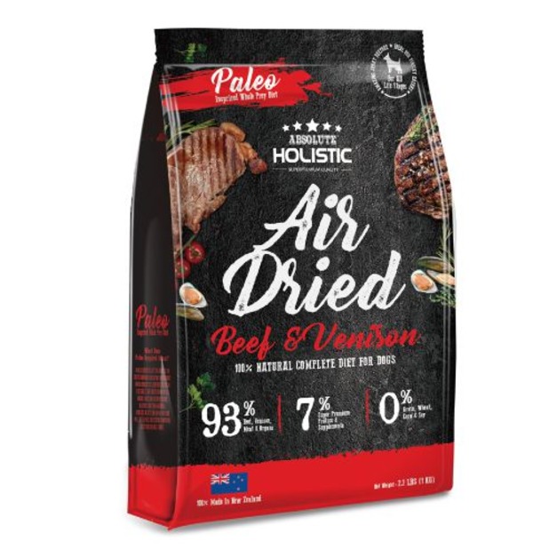 HOLISTIC 超越巔峰狗用鮮食肉片-放牧牛+放牧鹿+綠貽貝+牛磺酸 特大包1000g
