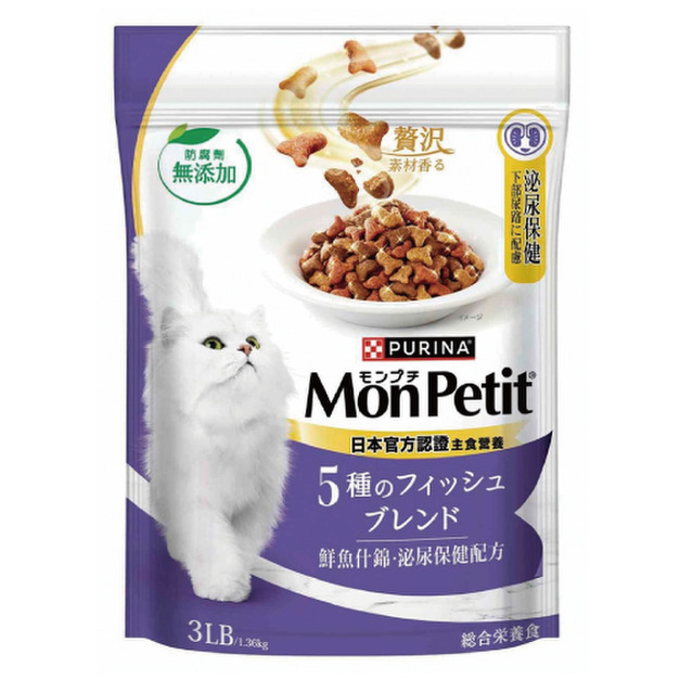 Mon Petit 貓倍麗 成貓鮮魚什錦泌尿保健配方3磅