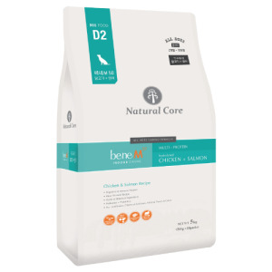 韓國 NATURAL CORE 自然核心 D2 bene水解系列狗糧-M50雞肉+鮭魚 2kg 韓國 NATURAL CORE 自然核心 D2 bene水解系列狗糧-M50雞肉+鮭魚 2kg