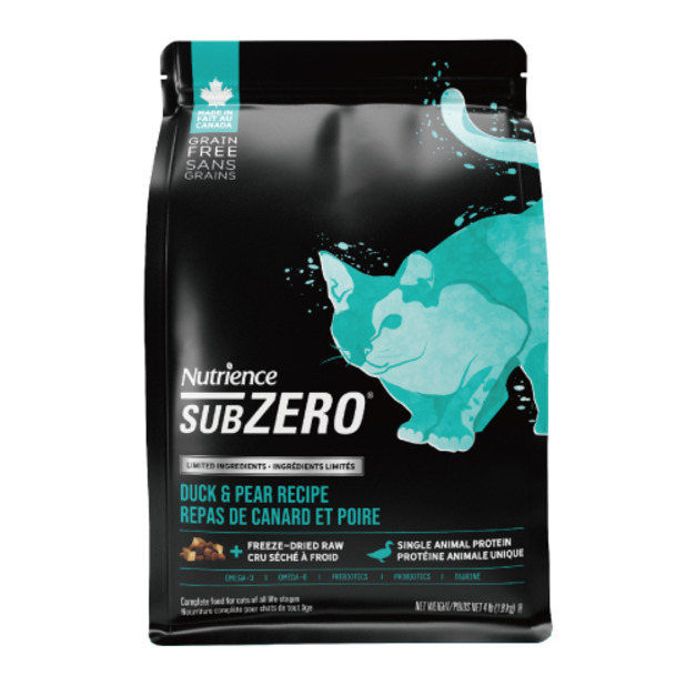 Nutrience 紐崔斯 低敏無榖貓+凍乾-美膚鴨肉+梨子 1.8kg