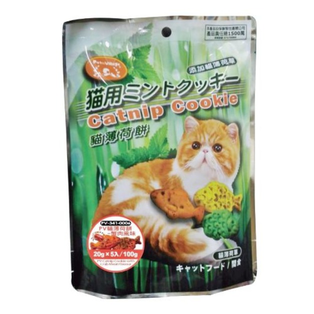 Pet Village 魔法村 貓薄荷餅-蟹肉風味 20gx5入