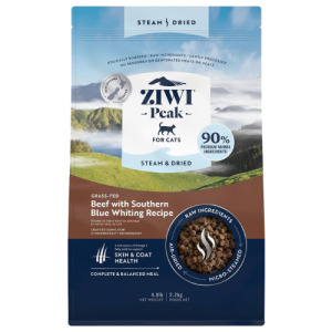 ZiwiPeak 巔峰 微蒸乾式熟成鮮肉貓糧-牛肉鱈魚 2.2kg ZiwiPeak 巔峰 微蒸乾式熟成鮮肉貓糧-牛肉鱈魚 2.2kg