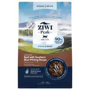 ZiwiPeak 巔峰 微蒸乾式熟成鮮肉貓糧-牛肉鱈魚 800g ZiwiPeak 巔峰 微蒸乾式熟成鮮肉貓糧-牛肉鱈魚 800g