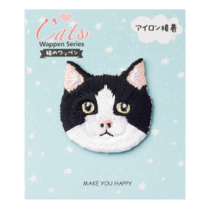 可愛刺繡貓咪布貼(四款可選) 可愛刺繡貓咪布貼(四款可選)