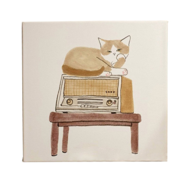 可愛貓咪無框畫油畫(多款可選) 可愛貓咪無框畫油畫(多款可選)