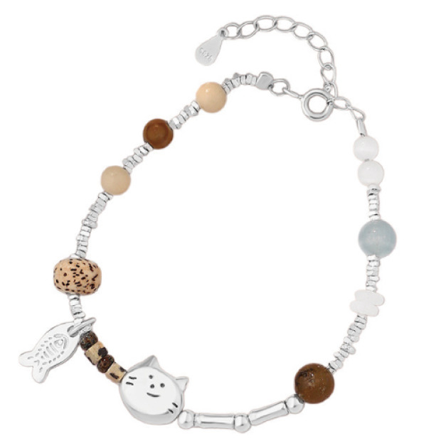 可愛貓咪小魚手鍊 可愛貓咪小魚手鍊