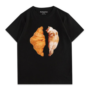 貓咪趣味圖案純棉T恤(多色可選) 貓咪趣味圖案純棉T恤(多色可選)