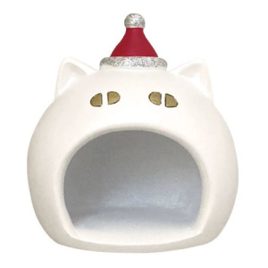 聖誕貓咪雪屋小公仔擺飾 聖誕貓咪雪屋小公仔擺飾