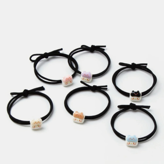 小貓咪頭髮圈 六入組 小貓咪頭髮圈 六入組