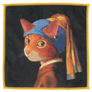 日本製 貓藝術超細纖維方巾(多款可選) 日本製 貓藝術超細纖維方巾(多款可選)